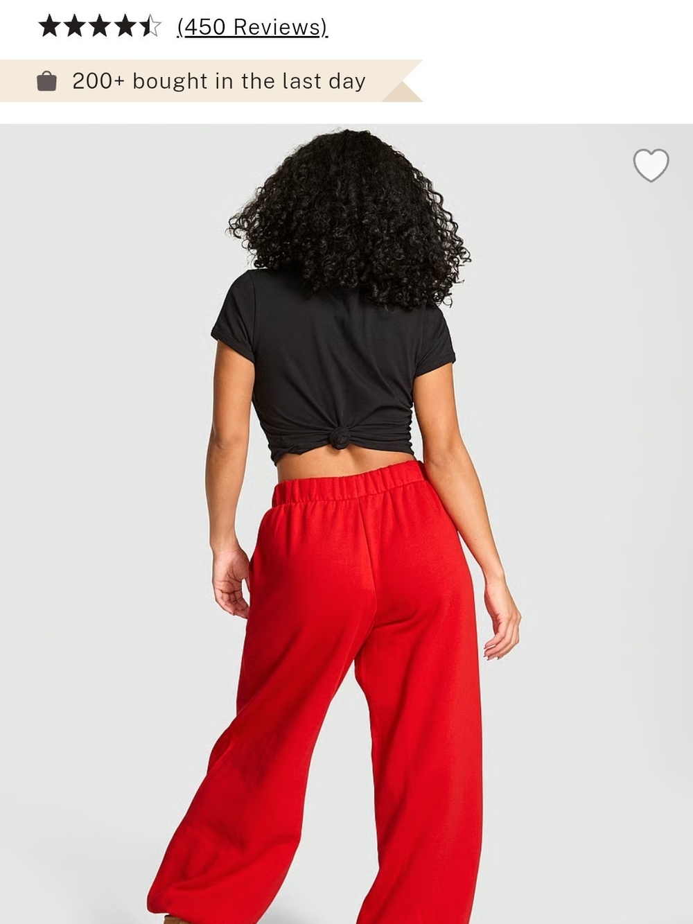 PINK Campus Fleece Oversize Pants - Women